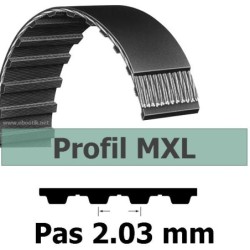 COURROIE DENTEE 318MXL025 PAS 2.032 mm / LARGEUR 6.35 mm