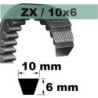 COURROIE TRAPEZOIDALE CRANTEE ZX15 3/4