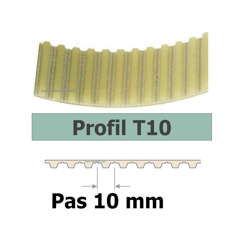 COURROIE CRANTEE 260T10/25 mm