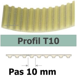 COURROIE CRANTEE 1000T10/25 mm