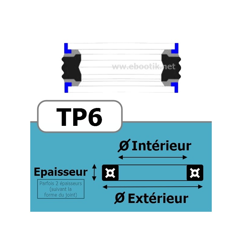 114.30x88.90x44.45x12.7 TP6 NBR