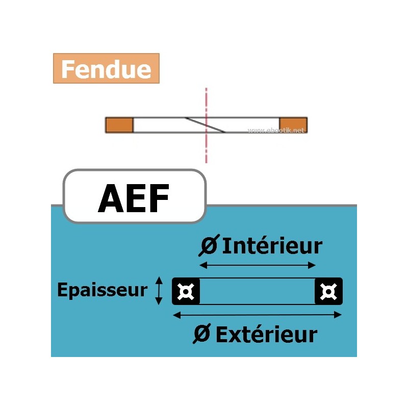 BAGUE 132.94x3.53 AEF PTFE BAGUE 132.94x3.53 AEF PTFE