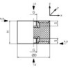 PLOT FEMELLE/FEMELLE 50x45 M10