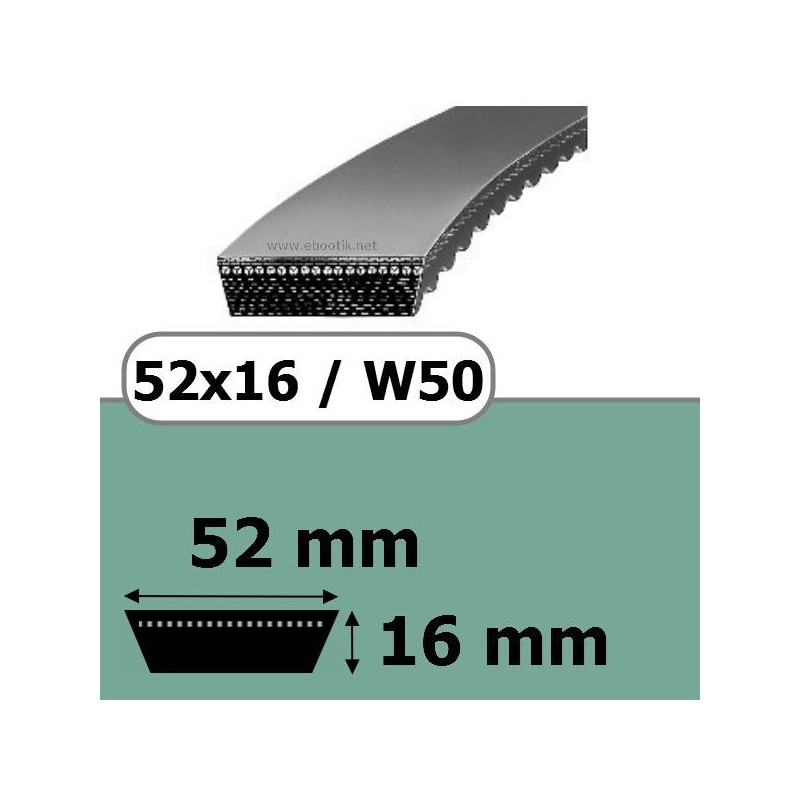 52x16x1180 ou 1250W50 52x16x1180 ou 1250W50