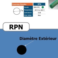 Courroie ronde RPN 4 mm