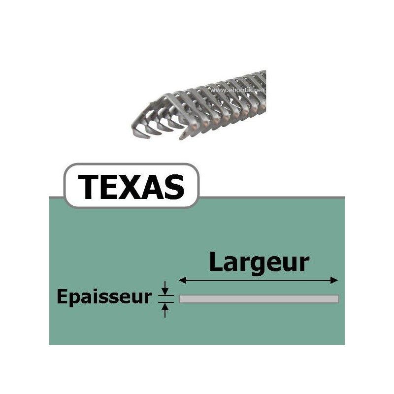 Agrafe TEXAS 25 pour 5 Plis